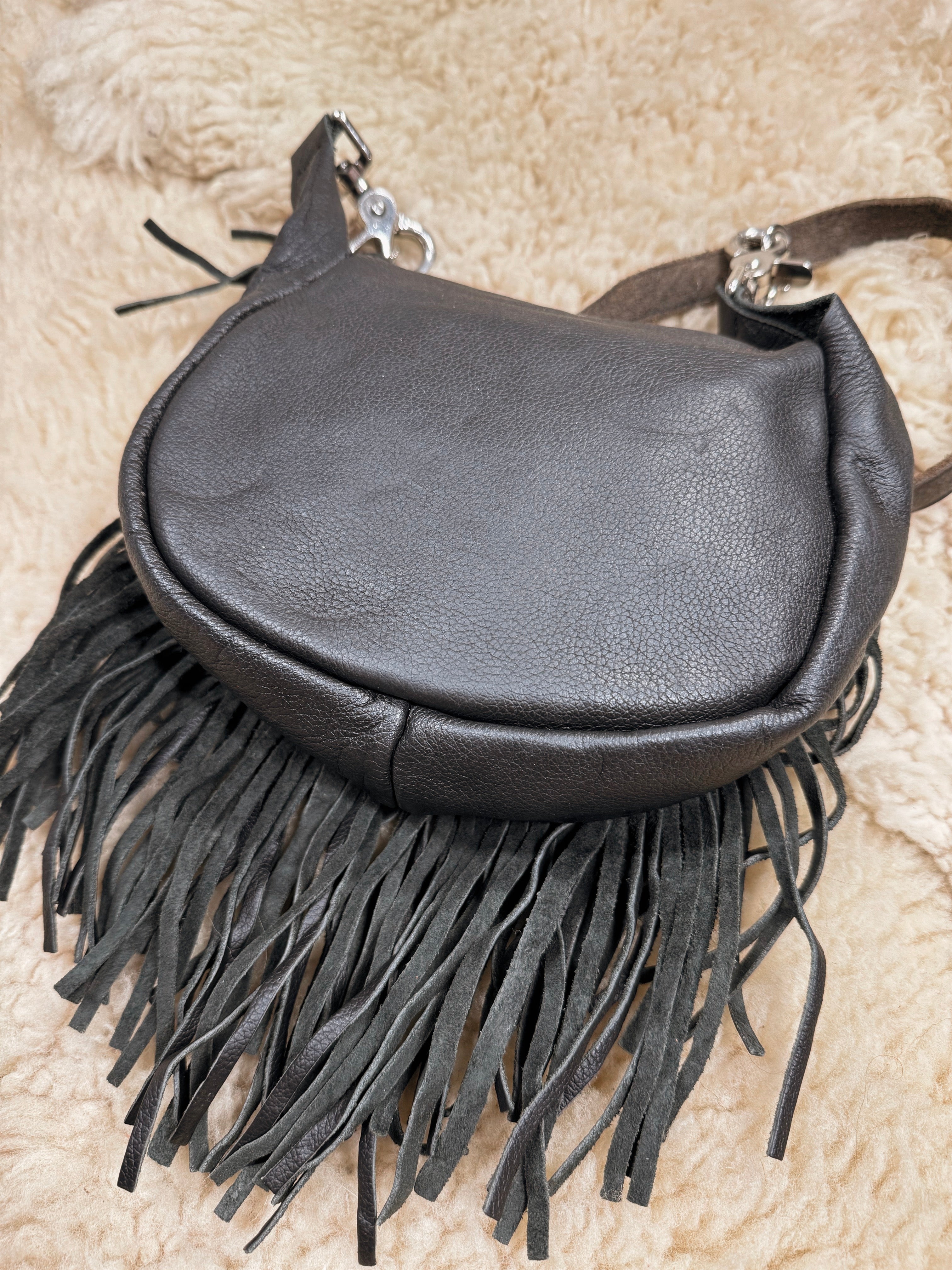 Black Widow Harley Davidson Fringe Bag