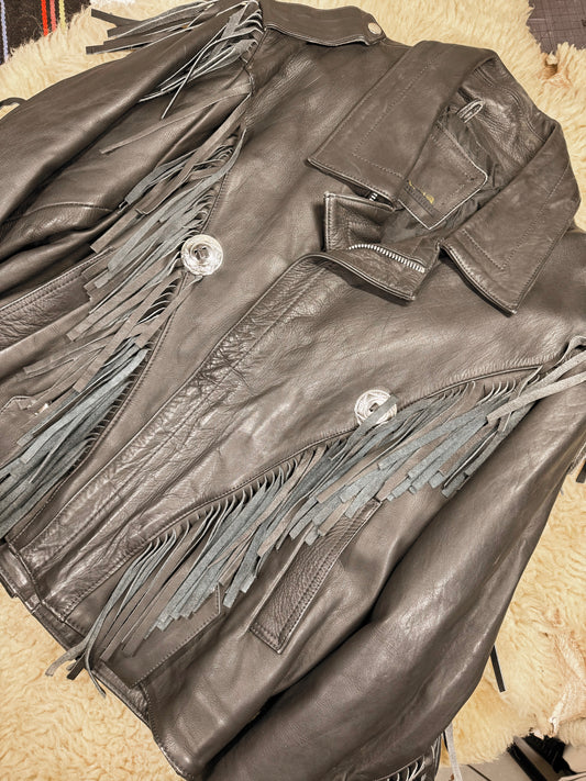 Open Road Leather Fringe Jacket