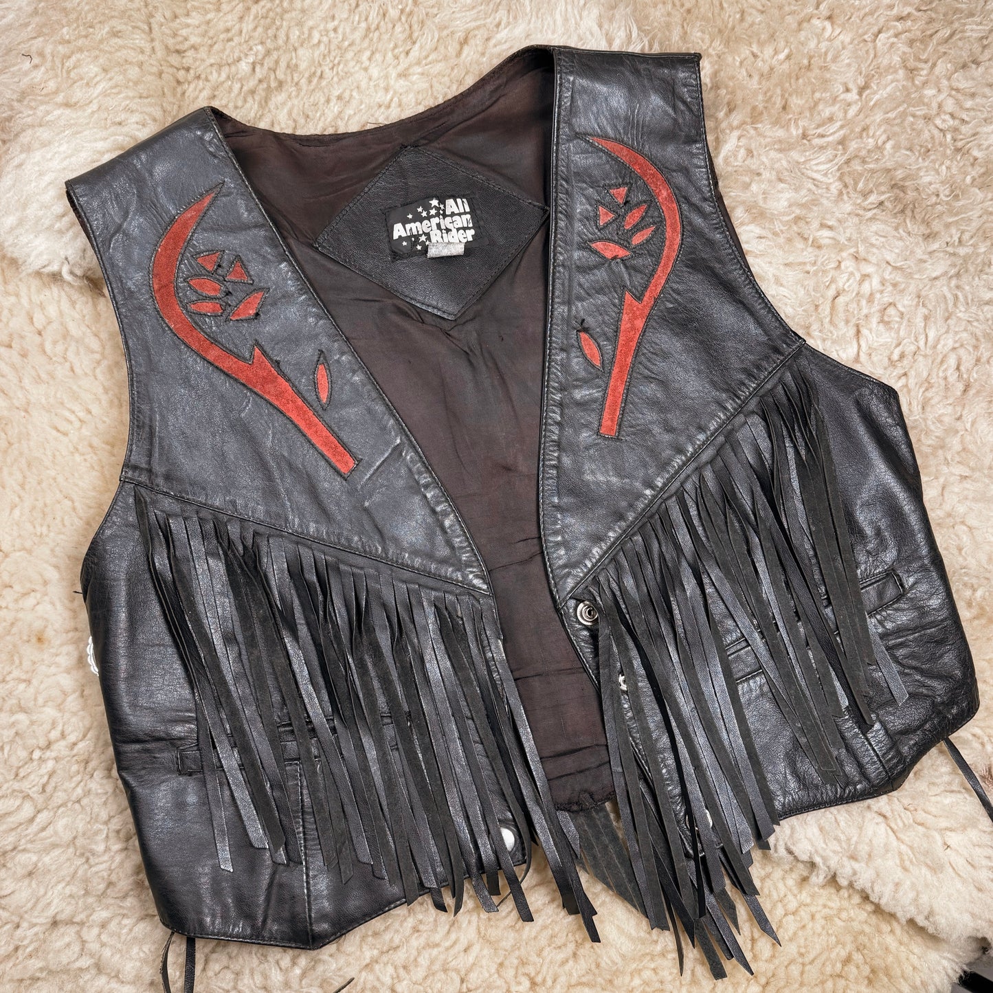 Desert Rose Concho Fringe Vest