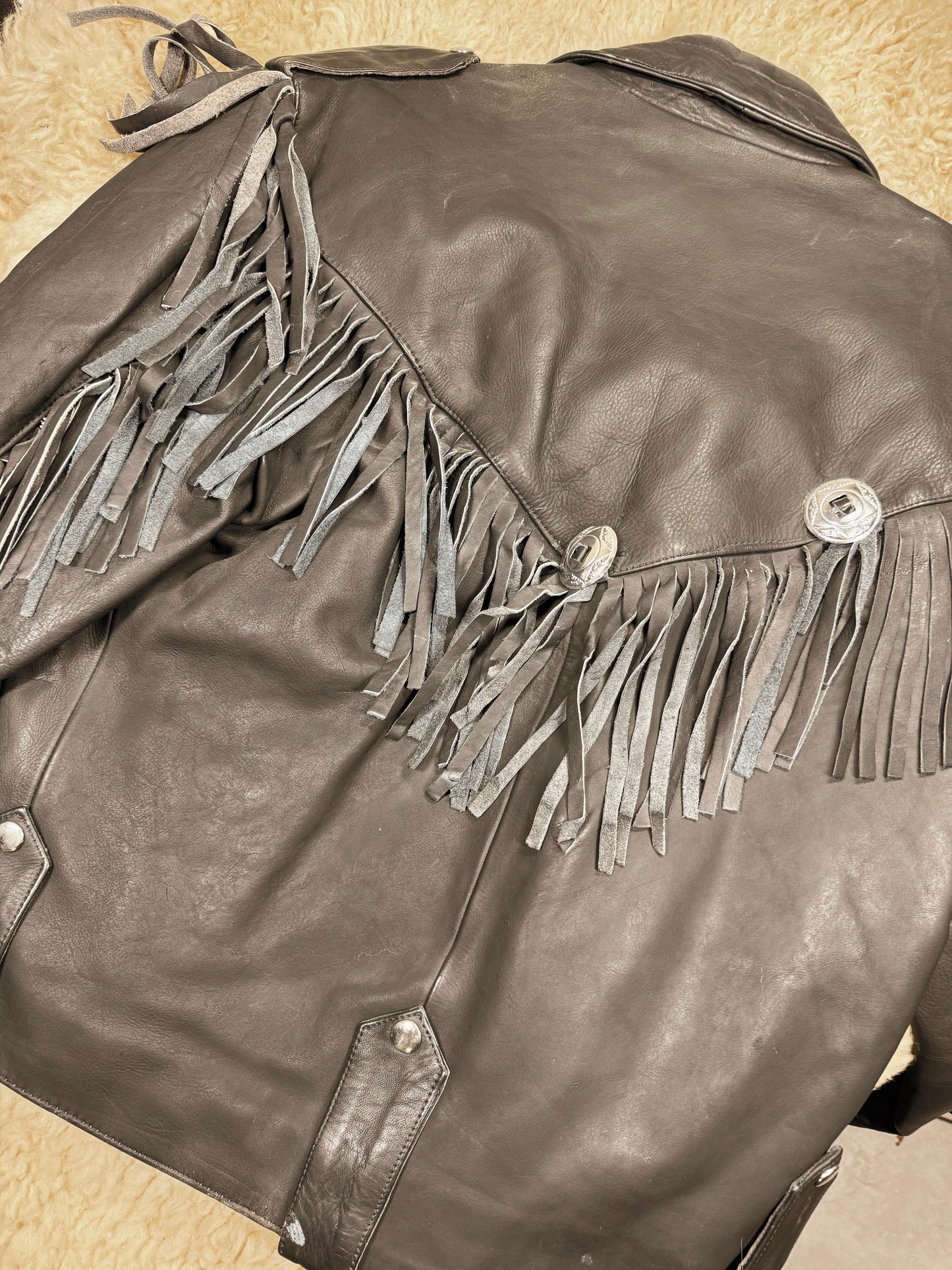 Open Road Leather Fringe Jacket