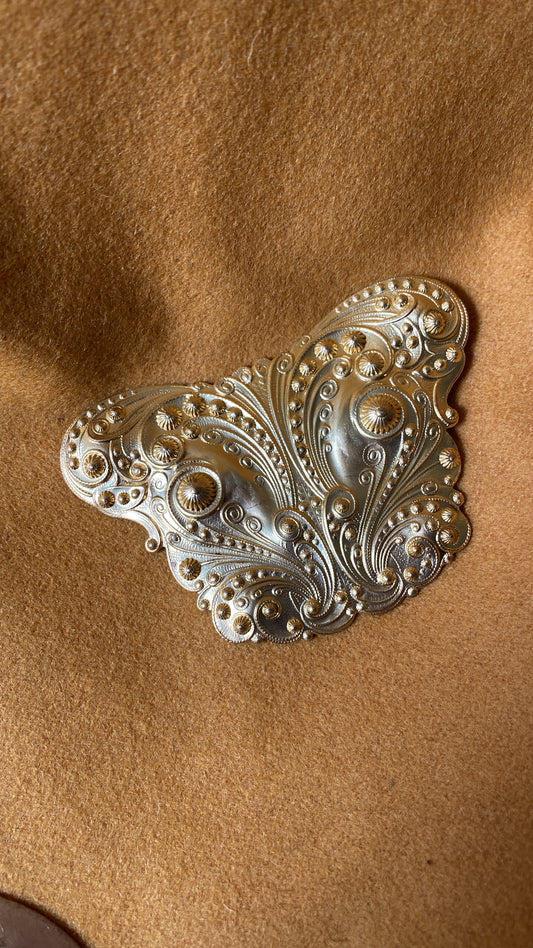 Brass butterfly Bolo Tie